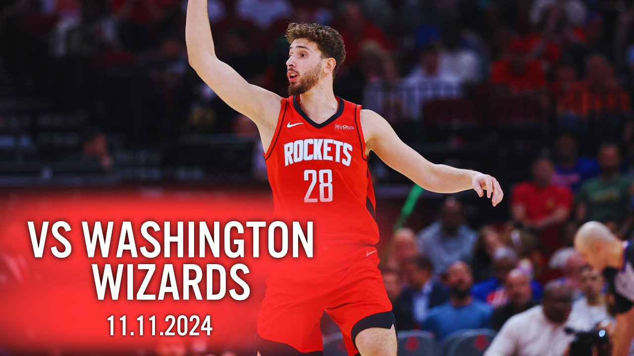 Alperen Şengün Highlights | Houston Rockets vs Washington Wizards | 27 Sayı, 17 Rib | 11.11.2024