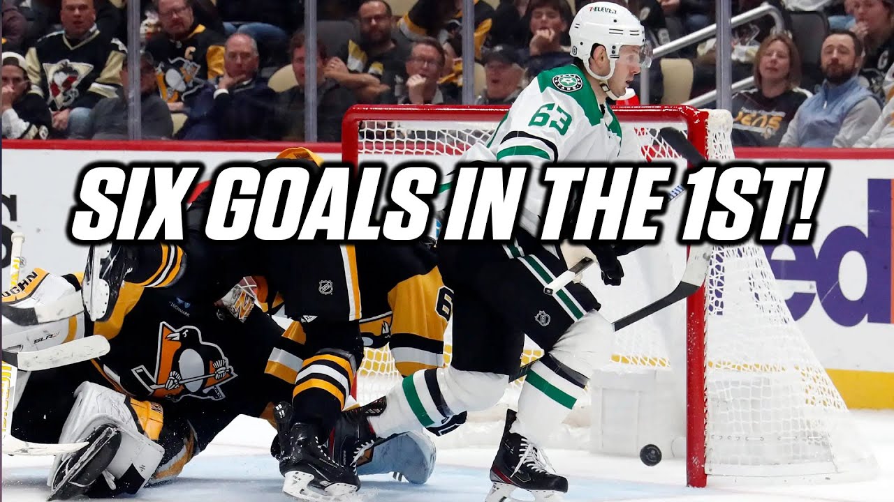 Goal of The Night - Dallas Scores SIX in the first! - Penguins vs Stars | NHL Edge Blakedown