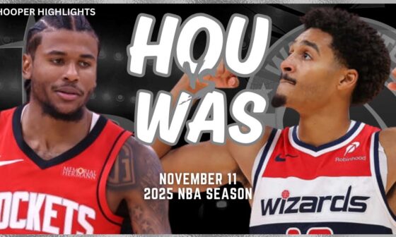 Houston Rockets vs Washington Wizards Full Game Highlights | Nov 11 | 2025 NBA Season