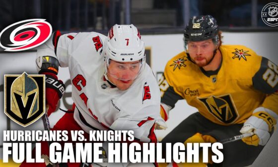 Carolina Hurricanes vs. Vegas Golden Knights | Full Game Highlights | ESPN NHL