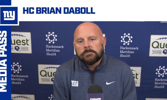 Brian Daboll Reviews Giants vs. Panthers | New York Giants