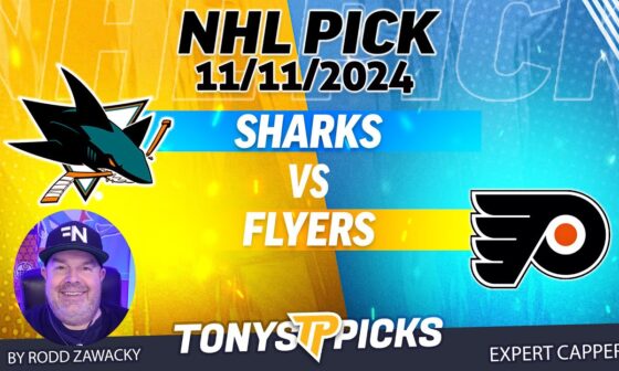 San Jose Sharks vs Philadelphia Flyers 11/11/24 NHL Pick Against the Spread