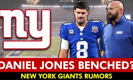 🚨 Brian Daboll Speaks On BENCHING DANIEL JONES | New York Giants News