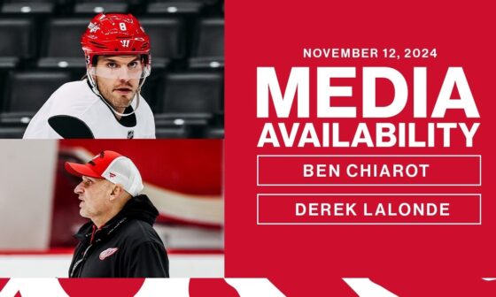 Ben Chiarot & Derek Lalonde Media Availability | Nov. 12, 2024