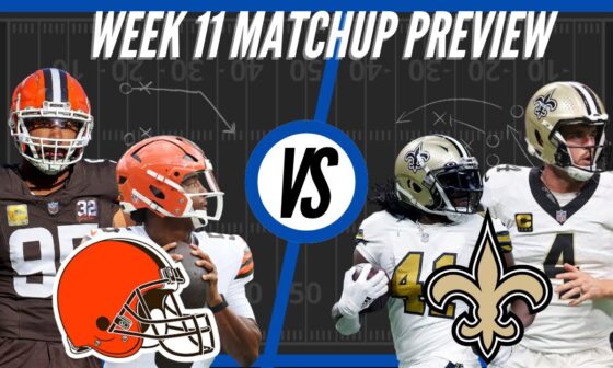 Cleveland Browns vs New Orleans Saints | Week 11 Preview