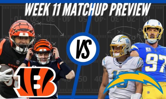 Cincinnati Bengals vs Los Angeles Chargers | Week 11 Preview