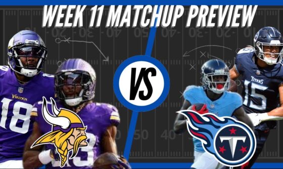 Minnesota Vikings vs Tennessee Titans | Week 11 Preview