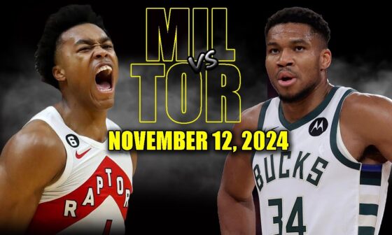 Milwaukee Bucks vs Toronto Raptors Full Game Highlights - November 12, 2024 | 2024-25 NBA Season