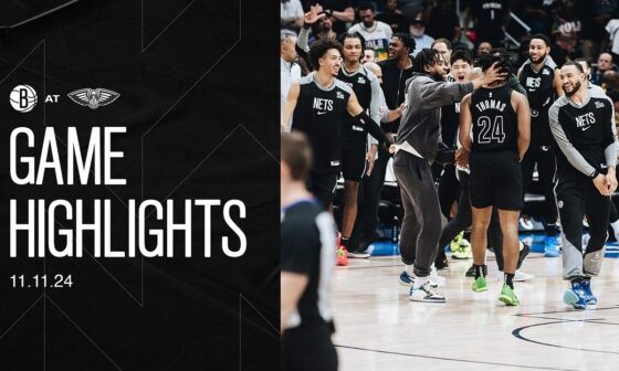 HIGHLIGHTS | Cam Thomas Clutch Three Pushes Nets Past Pelicans, 107-105