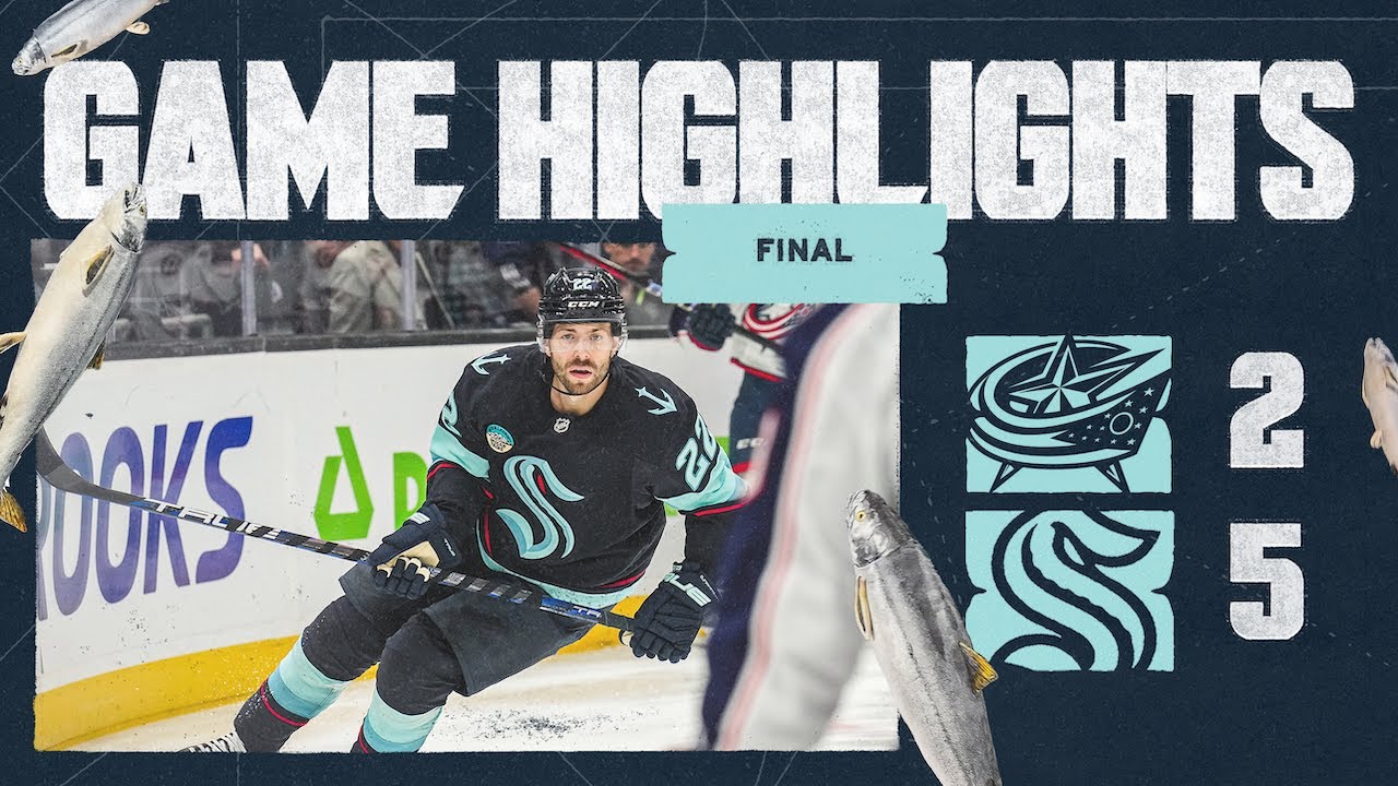 Seattle Kraken vs. Columbus Blue Jackets | 11/12 Game Highlights