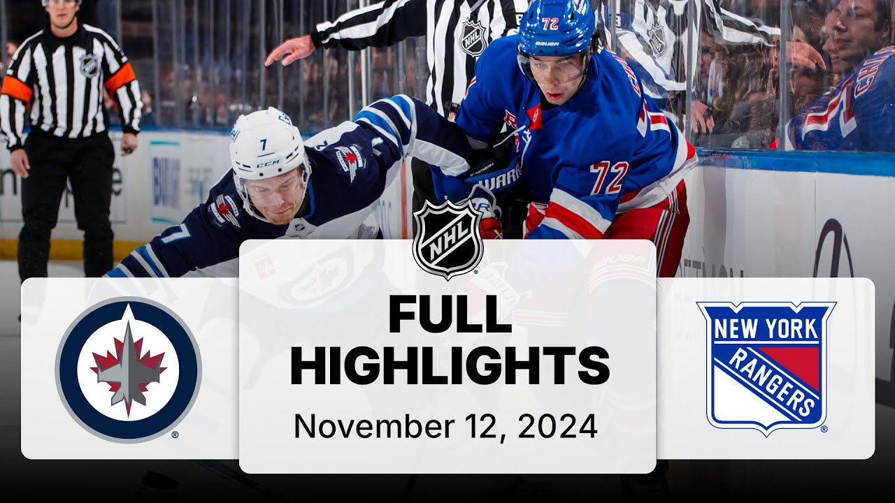 NHL Highlights | Jets vs. Rangers | November 12, 2024