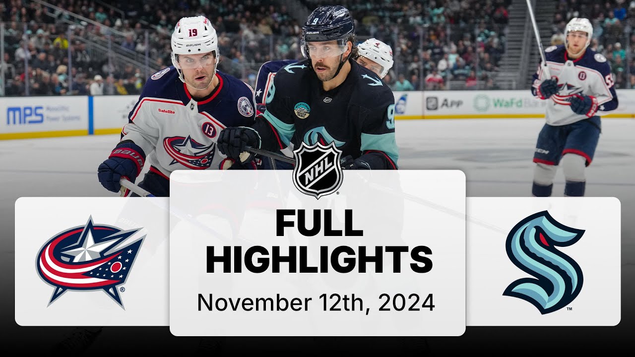 NHL Highlights | Blue Jackets vs. Kraken | November 12, 2024