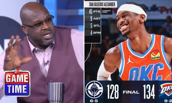 NBA Gametime react to Oklahoma City Thunder beat LA Clippers 134-128; Shai Gilgeous-Alexander 45 Pts