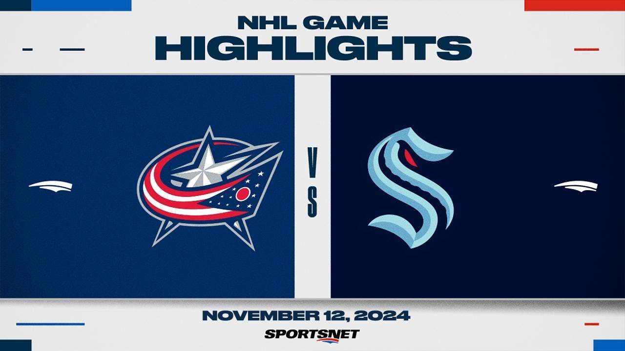 NHL Highlights | Blue Jackets vs. Kraken - November 12, 2024