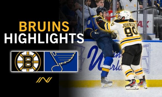 Bruins Highlights: Boston Has Third Period Resurgence Vs. St. Louis