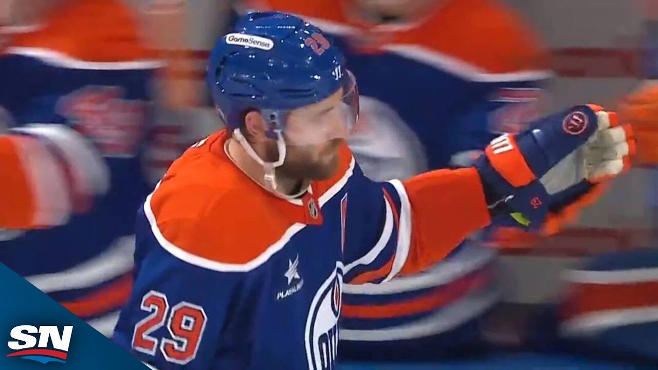 Leon Draisaitl Blasts Power-Play Goal Off Sweet Connor McDavid Feed