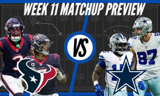 Houston Texans vs Dallas Cowboys | Week 11 Preview