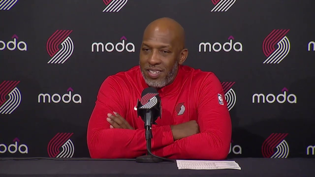 Chauncey Billups Postgame Interview | Portland Trail Blazers 122, Minnesota Timberwolves 108