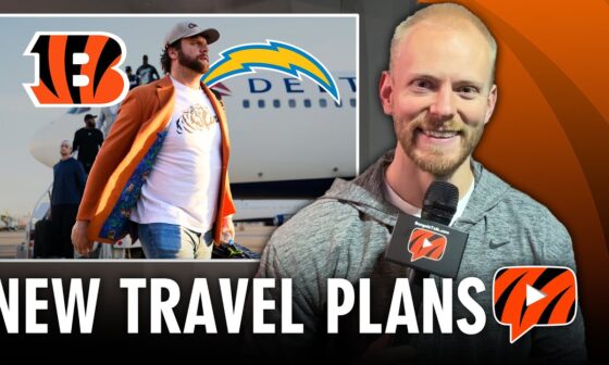 Bengals Have NEW Travel Plans Ahead of LA Chargers Game, Tee Higgins & Orlando Brown Jr Injury News