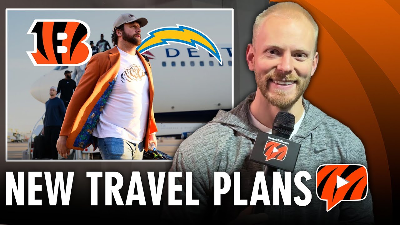 Bengals Have NEW Travel Plans Ahead of LA Chargers Game, Tee Higgins & Orlando Brown Jr Injury News