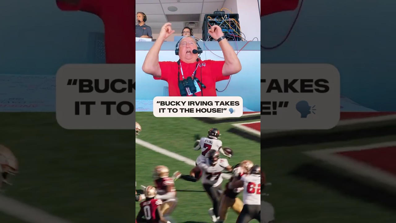 These calls just never get old 👌 #buccaneers #nfl #buckyirving #touchdown #football #shorts