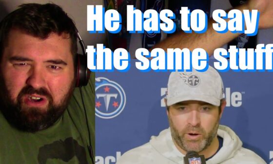 Tennessee Titans fan mad reaction to Brian Callahan's postgame press conference after Chargers loss