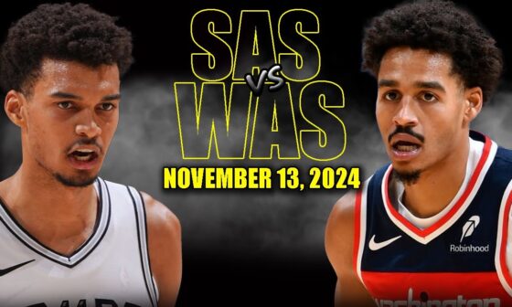 San Antonio Spurs vs Washington Wizards Full Game Highlights - November 13, 2024 | NBA Season