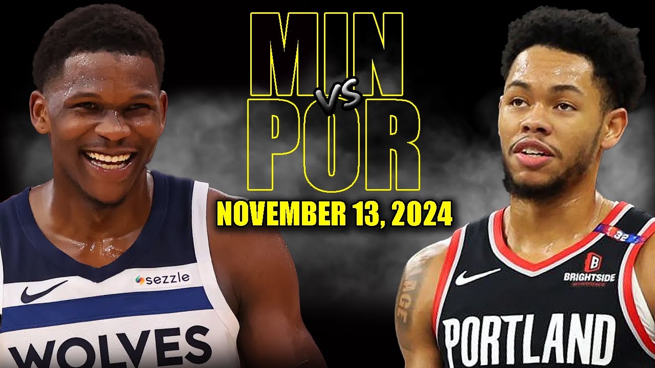 Minnesota Timberwoves vs Portland Trail Blazers Full Game Highlights - November 13, 2024 | NBA