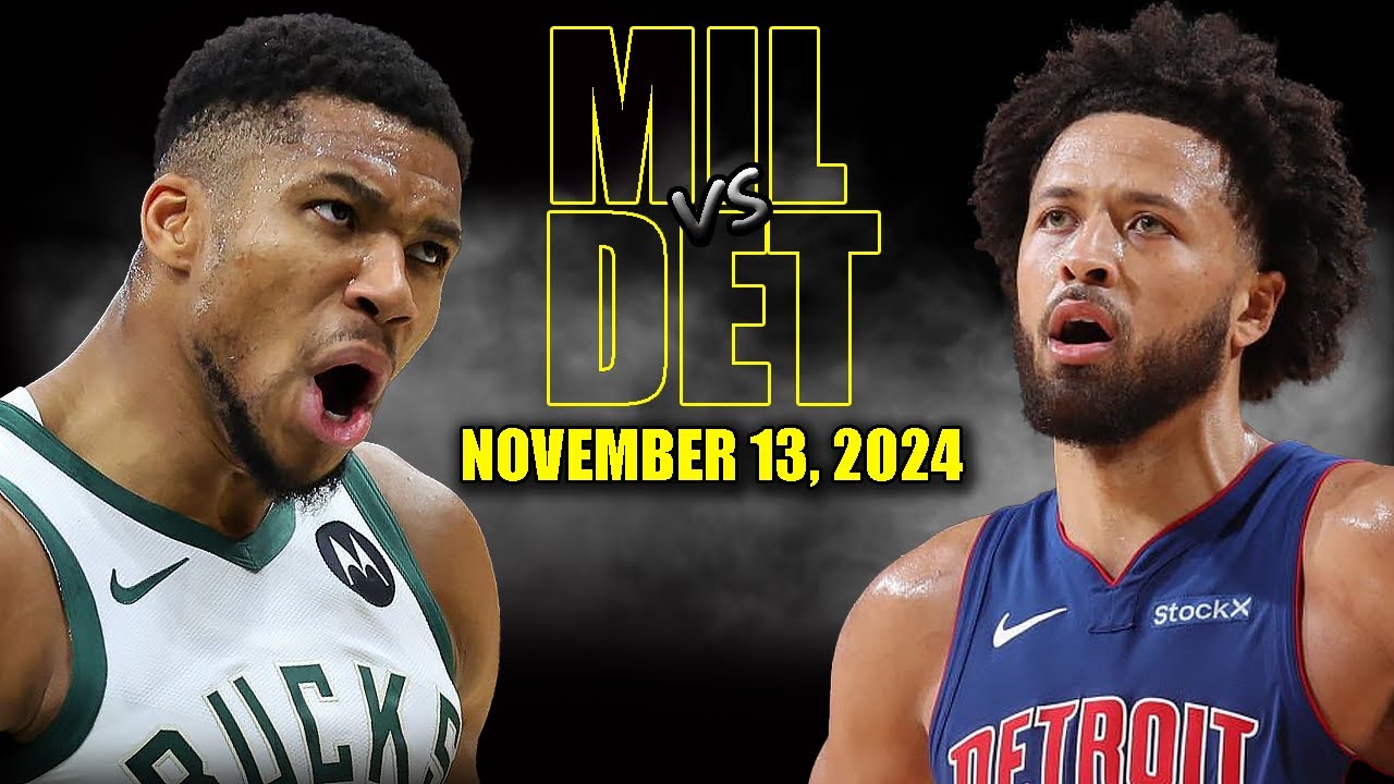 Milwaukee Bucks vs Detroit Pistons Full Game Highlights - November 13, 2024 | 2024-25 NBA Season