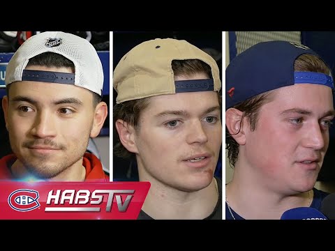 Suzuki, Caufield + more Habs address the media at practice | FULL PRESS CONFERENCES