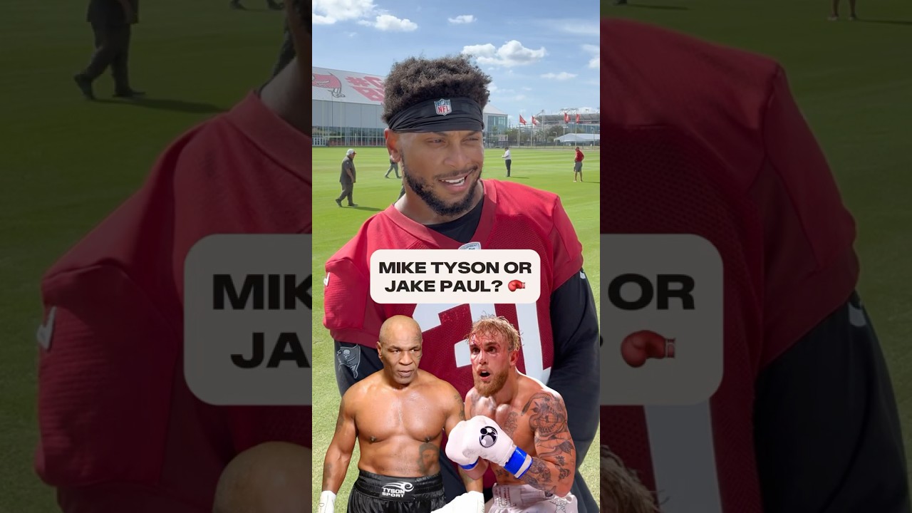 Who you got? 🥊👀 #buccaneers #nfl #miketyson #jakepaul #boxing #shorts