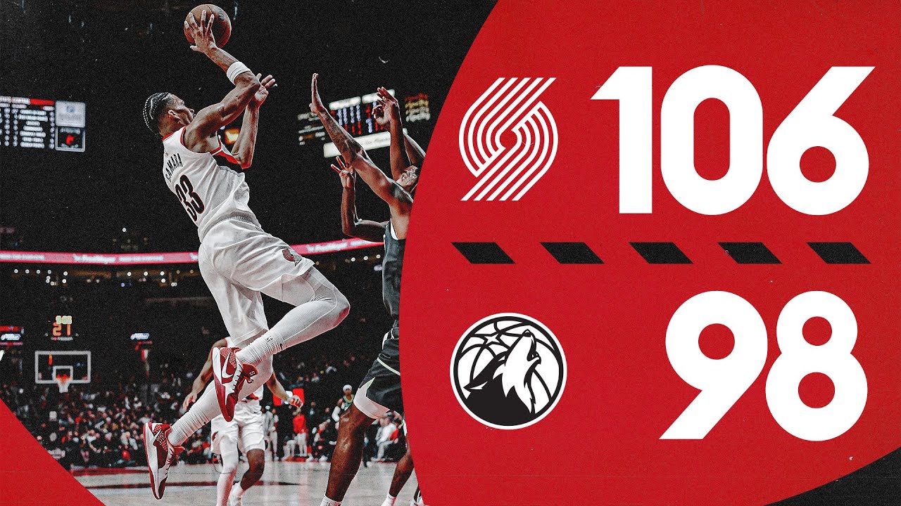 Portland Trail Blazers 106, Minnesota Timberwolves 98 | Game Highlights | November 13, 2024