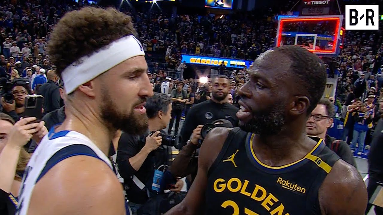 Klay Thompson Embraces Steph Curry, Draymond Green, Steve Kerr After Warriors vs. Mavs