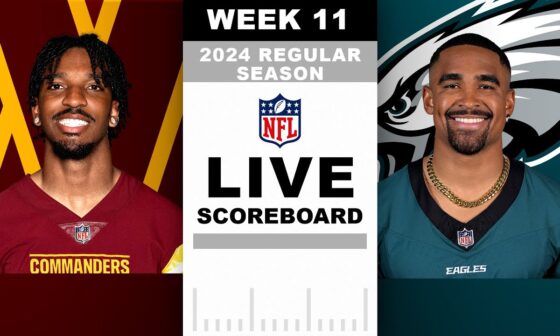 Commanders vs Eagles Week 11 LIVE Scoreboard!