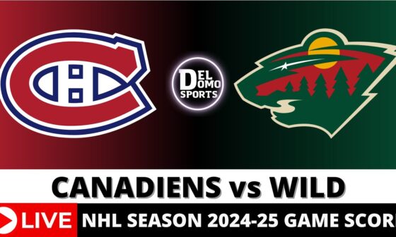 MONTREAL CANADIENS VS MINNESOTA WILD LIVE 🏒 NHL Game Score Radio Play-by-Play - NOV 14, 2024