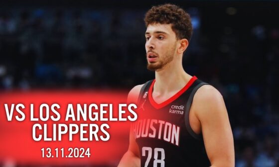 Alperen Şengün Highlights | Houston Rockets vs LA Clippers | 13 Sayı, 11 Rib, 6 Ast | 13.11.2024