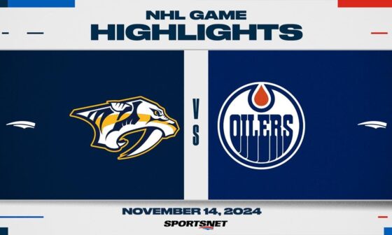 NHL Highlights | Predators vs. Oilers - November 14, 2024