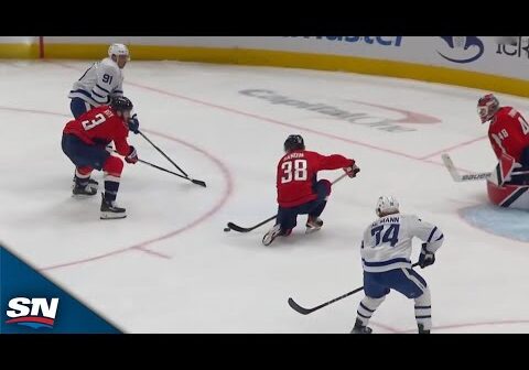 Maple Leafs' John Tavares Sets Up McMann With Tough Assist vs. Capitals