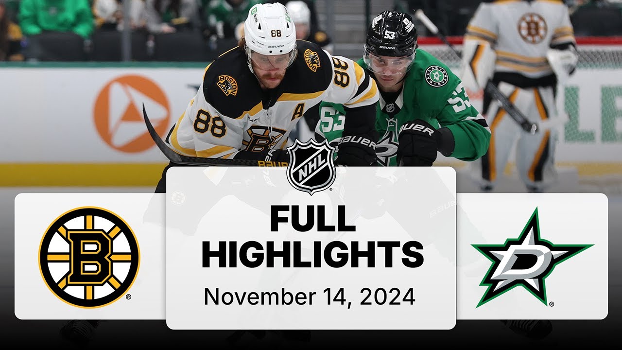 NHL Highlights | Bruins vs. Stars - November 14, 2024