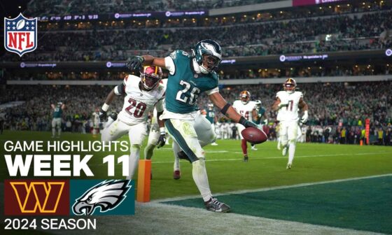 Washington Commanders vs. Philadelphia Eagles Game Highlights | NFL 2024 Season Week 11