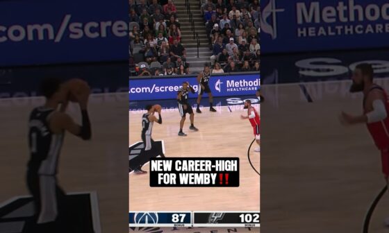 A NEW CAREER-HIGH POINTS FOR WEMBY! #sanantoniospurs #spurs #nba