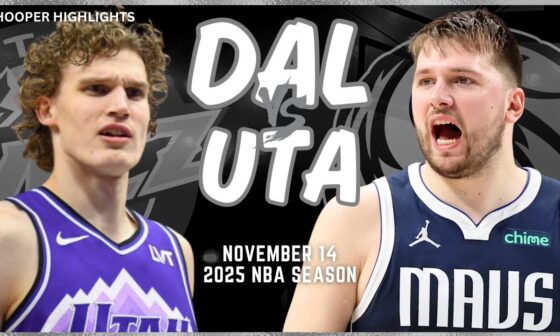 Dallas Mavericks vs Utah Jazz Full Game Highlights | Nov 14 | 2025 NBA Season