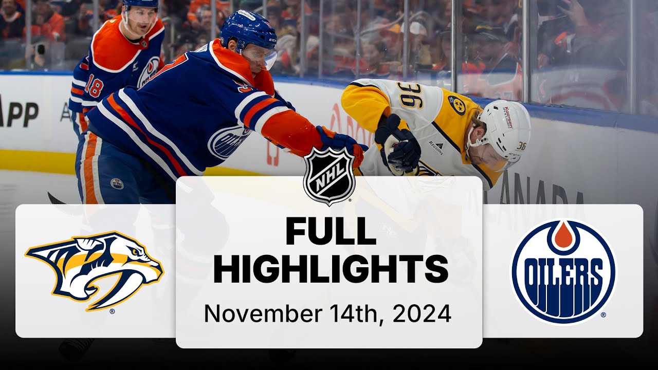 NHL Highlights | Predators vs. Oilers | November 14, 2024