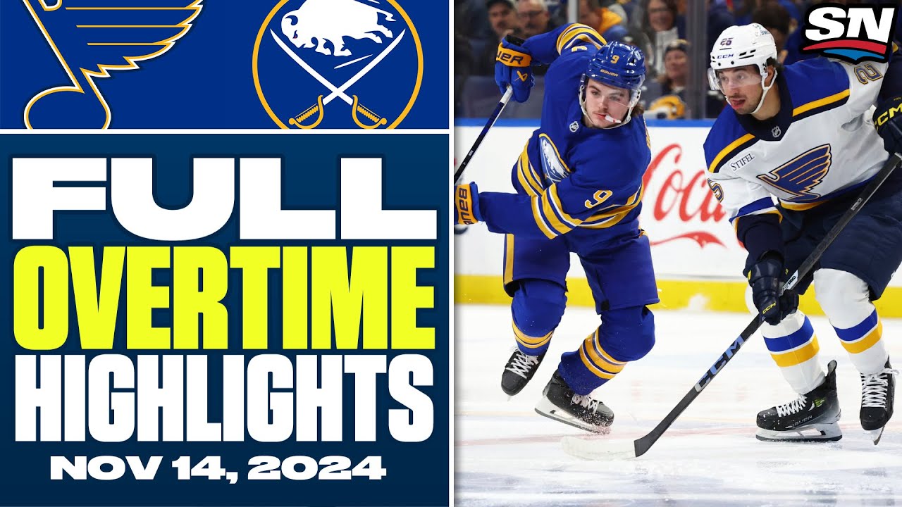 St. Louis Blues at Buffalo Sabres | FULL Overtime Highlights - November 14, 2024