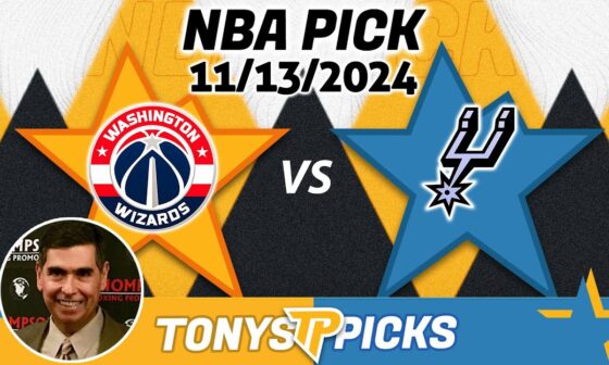 Washington Wizards vs. San Antonio Spurs Pick 11/13/24 NBA Betting Pick