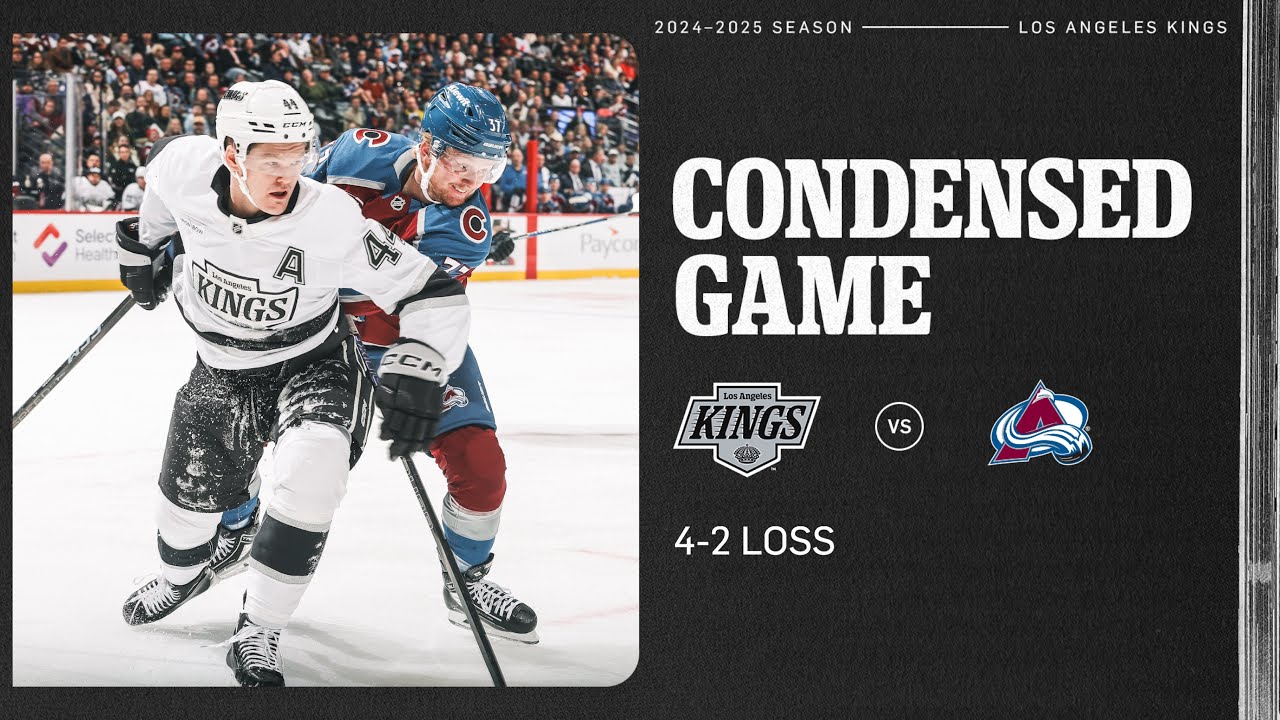 Los Angeles Kings at Colorado Avalanche | 11.13.24 Condensed Game