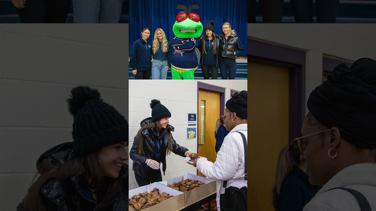 MUFFINS WITH MOM! The Lady Jackets and Stinger Are Servin’ Up Tim Hortons ☕️ | CBJ Today