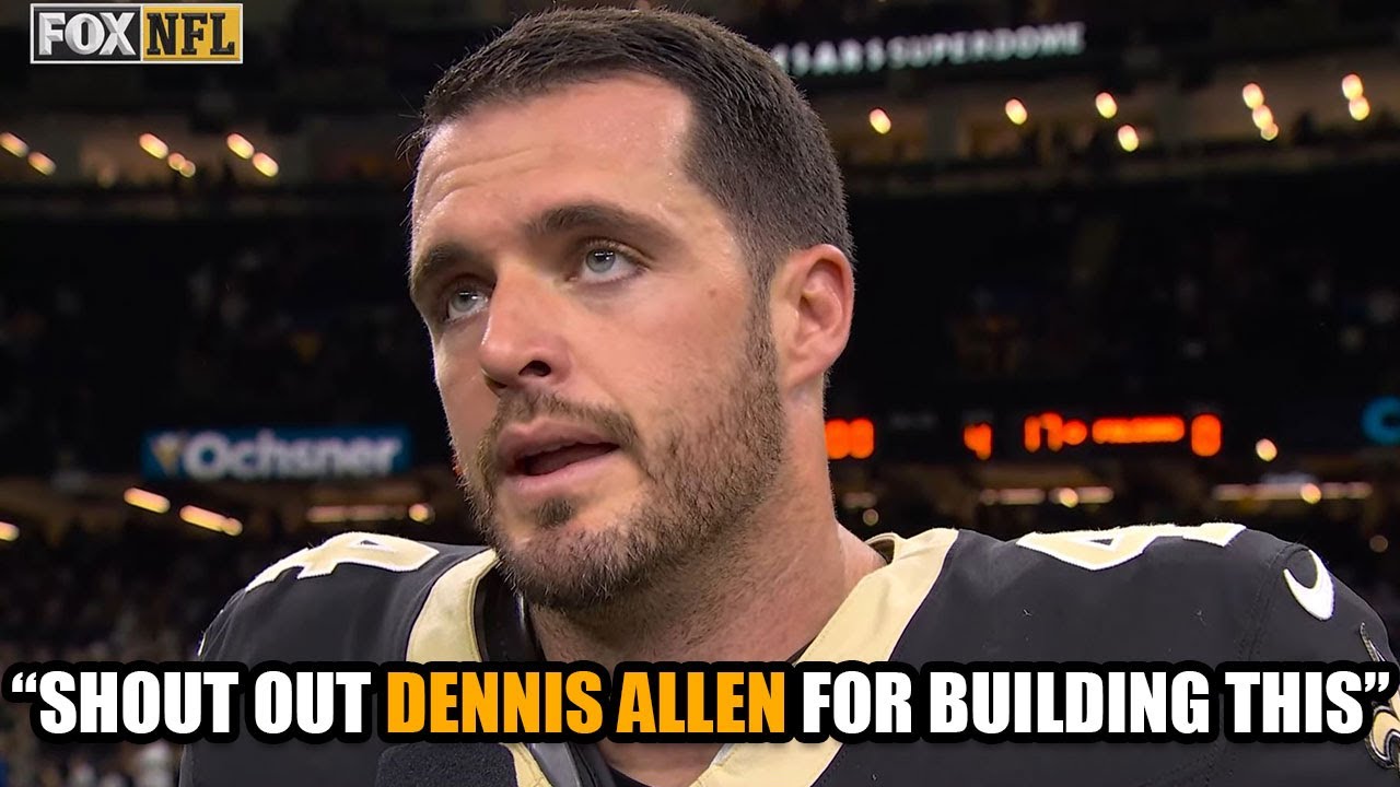 Derek Carr Shouts Out Fired Coach Dennis Allen After Saints Beat Falcons | James Skrmetta Reacts