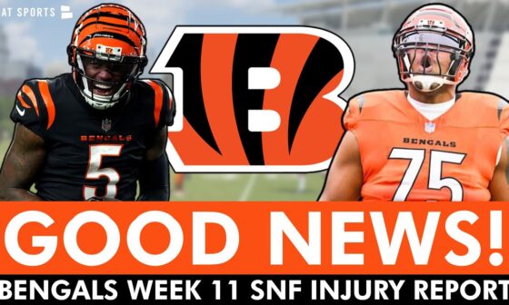 Cincinnati Bengals Get GOOD Injury News Before Sunday Night Football Week 11 vs. Chargers