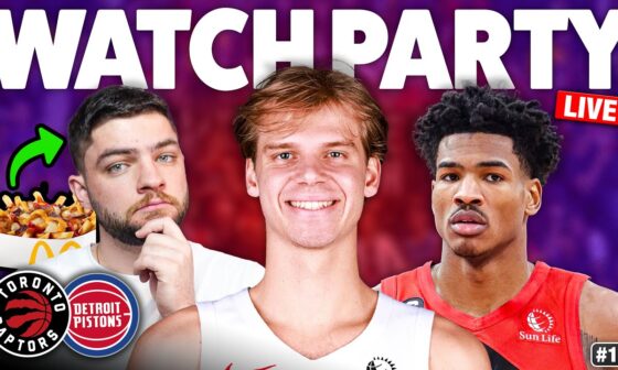 Raptors vs Pistons LIVE Watch Along | Toronto's NBA Cup Run Continues + McDonald's Raptor Poutine 🍟🍟